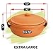 Ancient Cookware, Indian Clay Curry Pot, Extra Large, 10 Inch, 3.5 Quarts