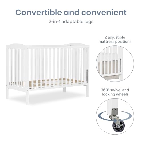 Image of Dream On Me Folding Full Size Convenience Crib, White