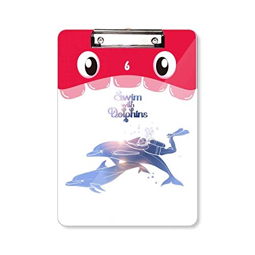 Porte-bloc A4 dauphins pour éviter les feuilles froissées