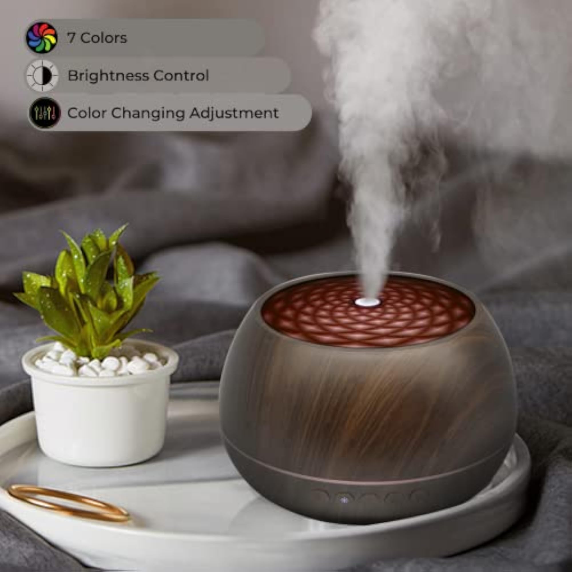 Caligo Essential Oil Diffuser with Bluetooth Speaker