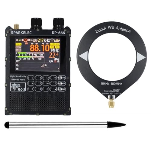 Radio TEF6686 full band récepteur haute sensibilité avec grand écran tactile 2,8 pouces