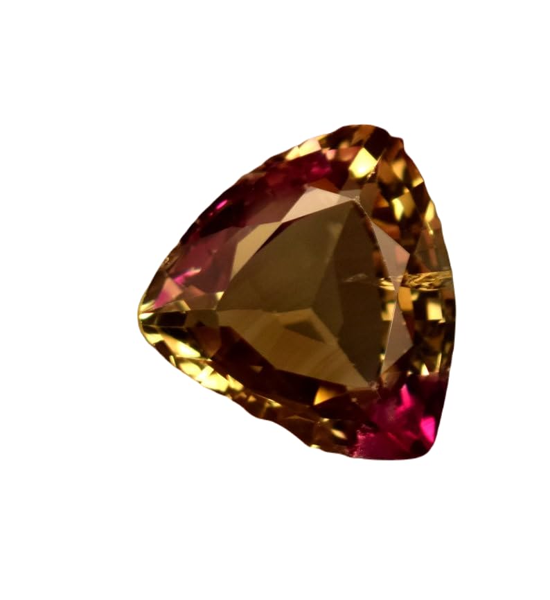 Multi saphir naturel facetté en trillion de 11mm, une gemme d'exception pour bague et collier