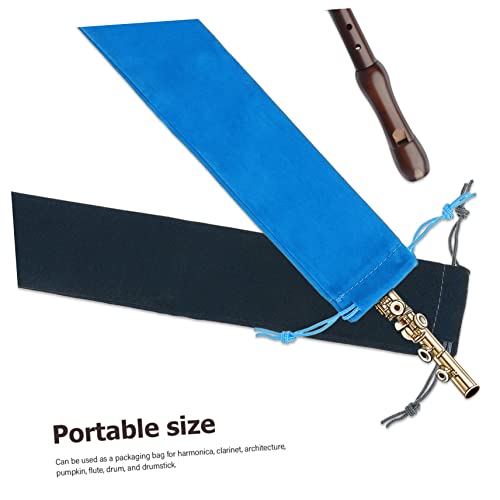 PartyKindom 10 Pcs Recorder Bags - Lightweight Vertical Flute Cases for Recorder Instruments - Storage Pouches for Transport and Protection of Your Flute and Recorder Collection