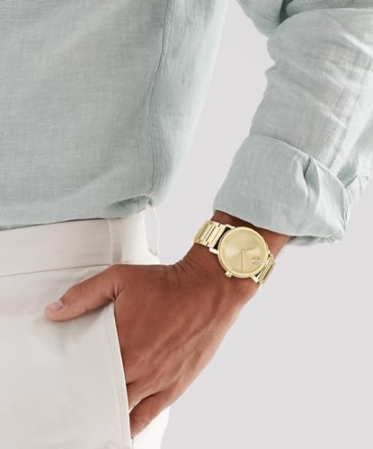 Movado Bold Evolution 2.0 Men's Watch - Swiss Quartz Movement, Stainless Steel Mesh Bracelet - 3 ATM Water Resistance - Luxury Fashion Timepiece for Him - 40mm4
