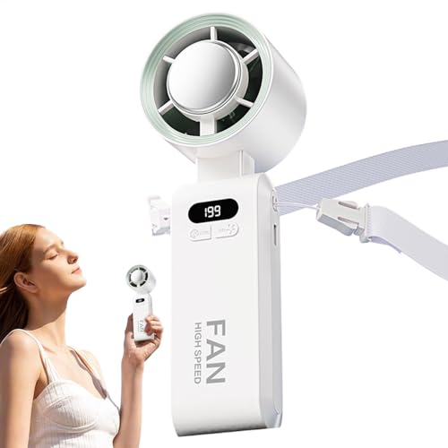 Ventilador de mano plegable de refrigeración | Ventilador recargable por USB de escritorio - Herramienta de ventilación de carga rápida para camping, viajes, escuela, hogar, cocina, coche
