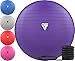 RDX Balón de Ejercicio Yoga Fitness Pilates, Antideslizante Pelota de Ejercicio Embarazadas Gimnasia, Bola Suiza con Rápida Bomba Gimnasio Fitball Oficina Casa Entrenamiento Equilibrio