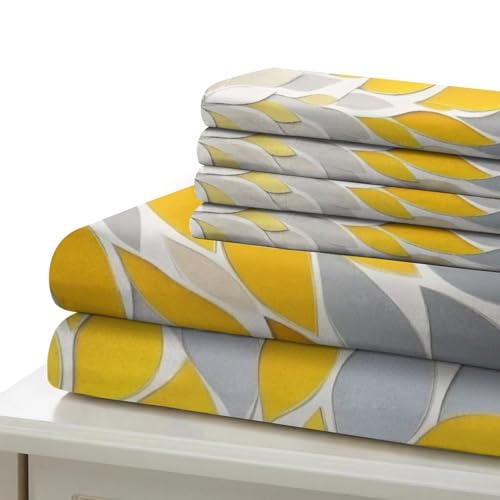 Parure housse de couette 135x200 cm imprimé floral 3D avec drap moderne en microfibre