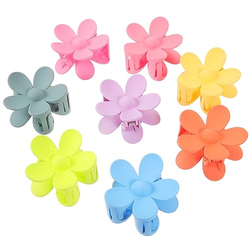 PAMINGONO 8�� �t�����[�N���b�v hair clip hair pin �w�A�N���[�s�� ��w�A�N���b�v �w�A�W���[�N���b�v �傫�Ȕ��̒܃N���b�v ������v���X�`�b�N Colorful