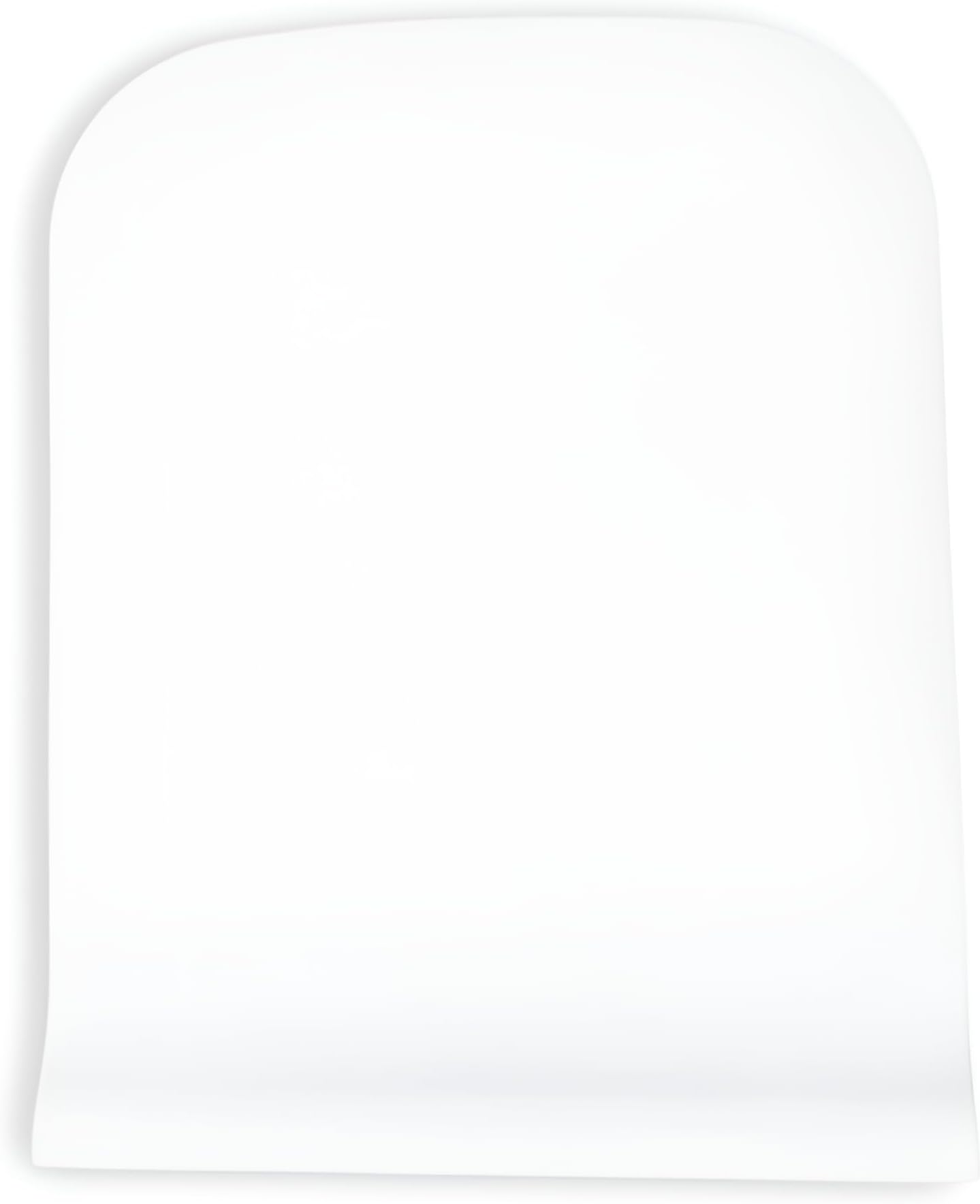 ELEGANT CASA-Toilet Seat Cover Rectangle Shape PP Commode Cover Easy Installation Stable Hinges Prevent Shifting Soft-Closing Colour White Sleek Design A-21 Size 45x35 Hinge Hole Distance 13-18 Cm