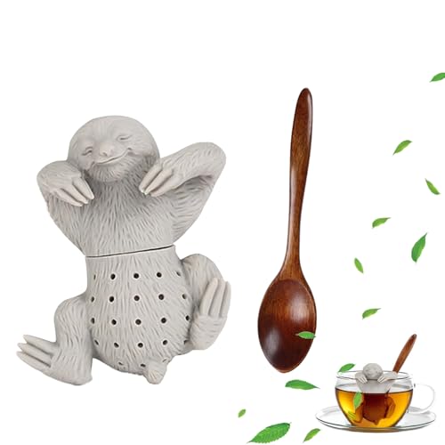 JINJUMEI Set di 2 Filtro Per tè in Silicone, Filtri The in Silicone Alimentare, Infusore Tisane per Teiere, Tazze e Bottiglie di Tè, Migliore Infusore per Foglie Sciolte o Tisane