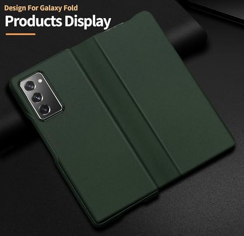 Image of WHITBULL Business Style Leather Case with High Protection Scratch-Resistant Protective Cover for Samsung Galaxy Z Fold 7 5G Green