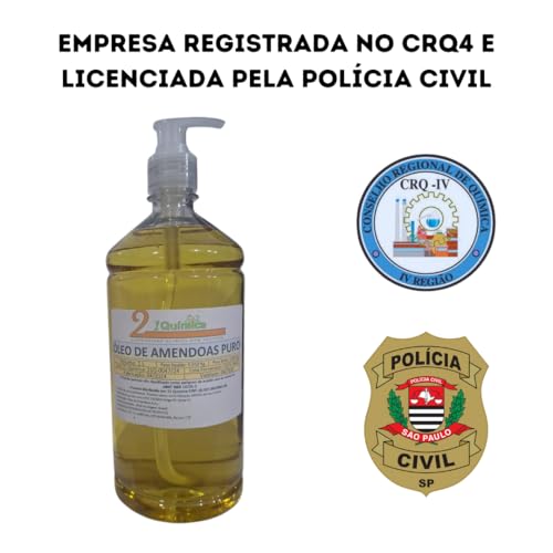 Óleo de Amêndoas – 1 Litro – Para Massagem Pele e Cabelos