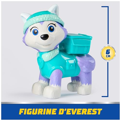 Paw Patrol - Pat Patrouille - Véhicule Figurine Everest - Voiture Figurine À Collectionner - Everest Pat Patrouille Véhicule - Plastique Recyclé - Voiture Enfant - Jouet Enfant 3 Ans Et +