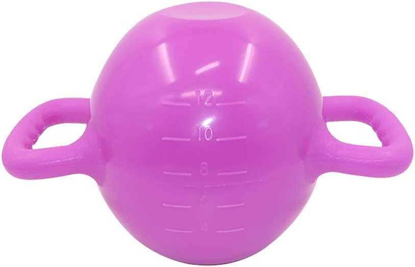Water Filled Kettlebells Adjustable Weight Kettlebells Bodybuilding Strength Training Non-Slip Double Handle Dumbbells Portable Flat Bottom Yoga Fitness Kettle Bell Home Gym Fitness Crossfit,Purple