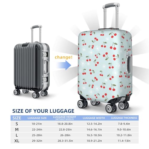 Travel Luggage Cover - Cute Berry No.1035 Washable Suitcase Covers Protector Fits 18-32 Inch Luggage4