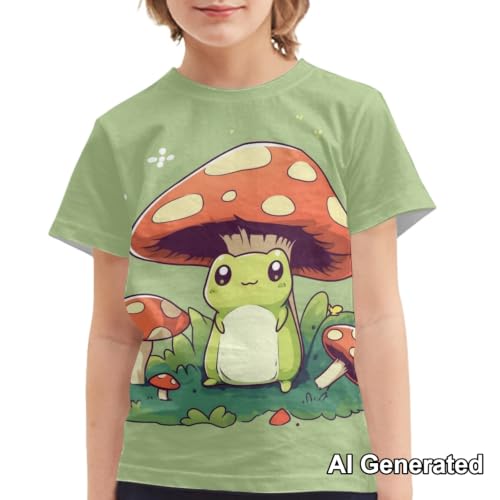 Image of Xhuibop Kids Tshirts Girls Boys 3-16 Years Summer Clothes for Teens Loose Fitting Tops