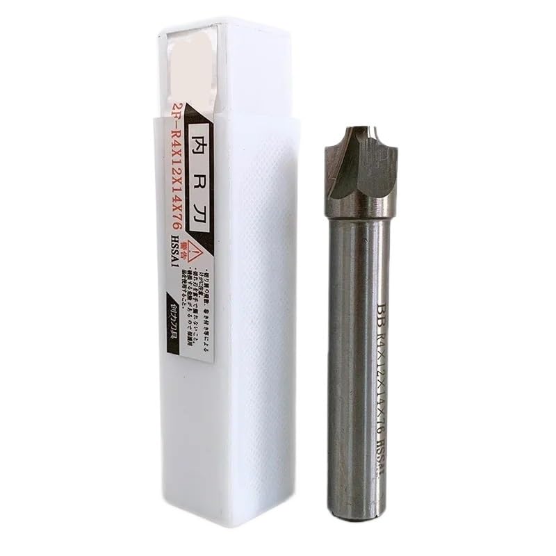 Corner Rounding End Mill with Quarter-Circle Fillet Radius, R1-R4 Radius Range, HSS 4-Flute Design, 2 & 4 Inch Cutting Diameter for Metalworking(R6xD16)