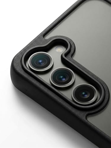 Image of amazon basics Designed for Samsung Galaxy S23 FE 5G Case | Strong Magnet Camera Protection Translucent Matte Hard Back Cover Compatible with Mag-Safe (TPU+Polycarbonate | Frost Black)