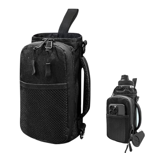 Bolsa de Gimnasio, Sujetador para Botella de Agua con Bolsillos para Teléfono, Bolsa De Accesorios Deportivos para Deporte, Marcha Y Excursionismo, Camping, Exteriores Y Ciclismo