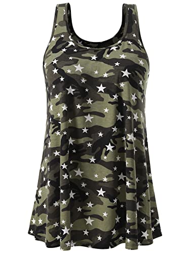 Image of Air Curvey Tank Tops for Women Build in Bra Casual Flowy Tank Pleated Loose Fit S-XXXXL