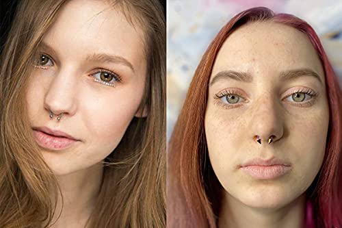 Longita 20g Horseshoe Barbell Stainless Steel Septum Ring Cartilage Tragus Helix Daith Earring Hoop Lip Ring Nipplerings Ball or Arrow 8mm 10mm - Image 5