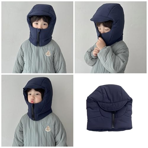 Children's Down Scarf Hat Windproof Neck Warmer for Age 3-8T Infants Kids Warm and Soft for Winter Outdoor Activity2