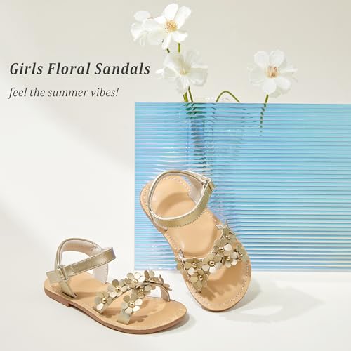 Image of GINFIVE Toddler Girls Sandals Girls Toddler Sandals Little Girls Kids Shoes