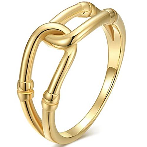 Jude Jewelers Stainless Steel Wave Knotted Chain Infinity Classic Plain Promise Statement Anniversary Ring