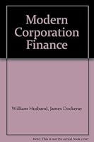 Modern Corporation Finance B001AQWJ6G Book Cover