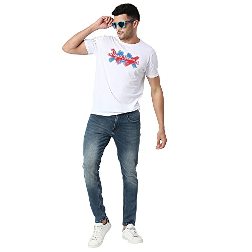 Image of Pepe Jeans Men Mid Rise Regular Fit Jeans