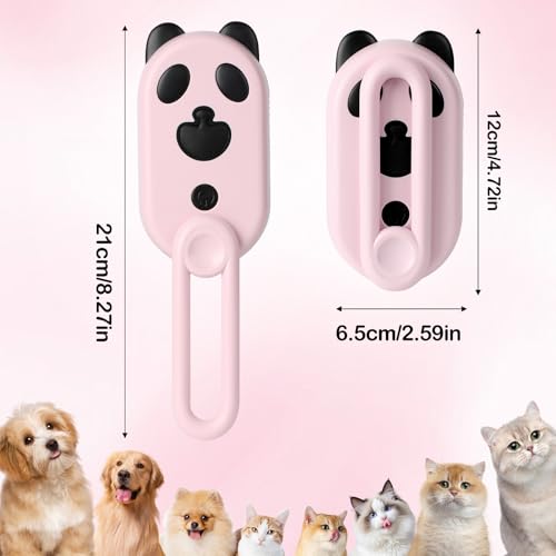 Image of Pet Steam Brush for Dog & Cat,3-in-1 Spray Hair Removal Comb,Pet Steam Groomer Comb,Water Brush for Long & Short Haired Pets,Massage, Cleaning, Multifunctional Hair Removal Comb for Cats Dogs (Pink)