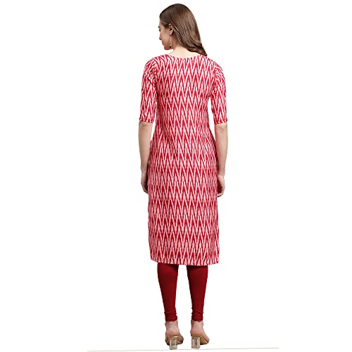Image of Pinkmint Women's Crepe Digital Print Straight Kurta