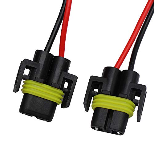 Huiqiaods H11 880 881 H8 Universal 40A Relay Wiring Harness Kit Fits Led Automotive Fog Light Conversion Assemblies #TOP6