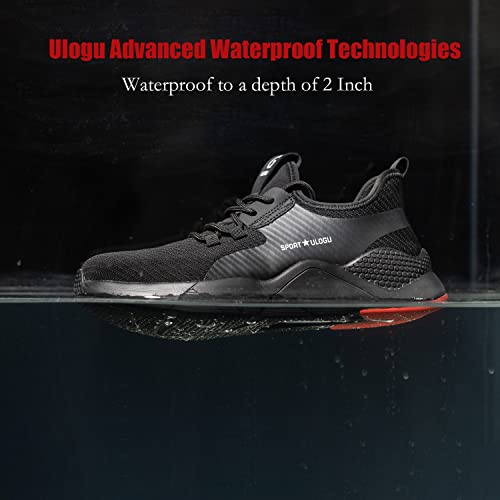 Image of ulogu Steel Toe Shoes for Men Women丨Waterproof Lightweight Roofing Shoe丨Safety Industrial Work Sneakers