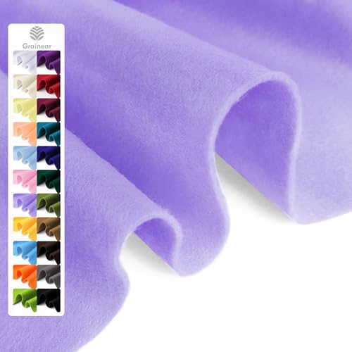 Image of Lavender Soft Felt Sheet, 36 inch x 36 inch, 1.6mm Thick Acrylic Felt Fabric | Premium Craft Felt for Sewing, DIY Projects, Decorations, Art, and School Projects