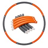 WWMH Hula Hoop,Reifen Erwachsene Kinder Abnehmbare Abschnitte GeeignetfüR Erwachsene & Kinder Hula Hoop Reifen füR Fitness Zur Gewichtsabnahme/Bauchformung/Zuhause/BüRo,Gelb