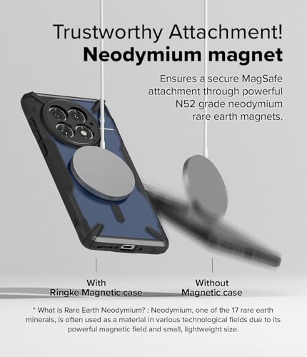Image of Ringke Fusion-X Magnetic Compatible with OnePlus 13 Case Cover [Strong Magnet] Military-Grade Protection Advanced Protection TPU Bumper OnePlus 13 Back Cover - Black