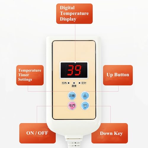 Calefactor Eléctrico Portátil de Alfombra con Carbono miniatura 3