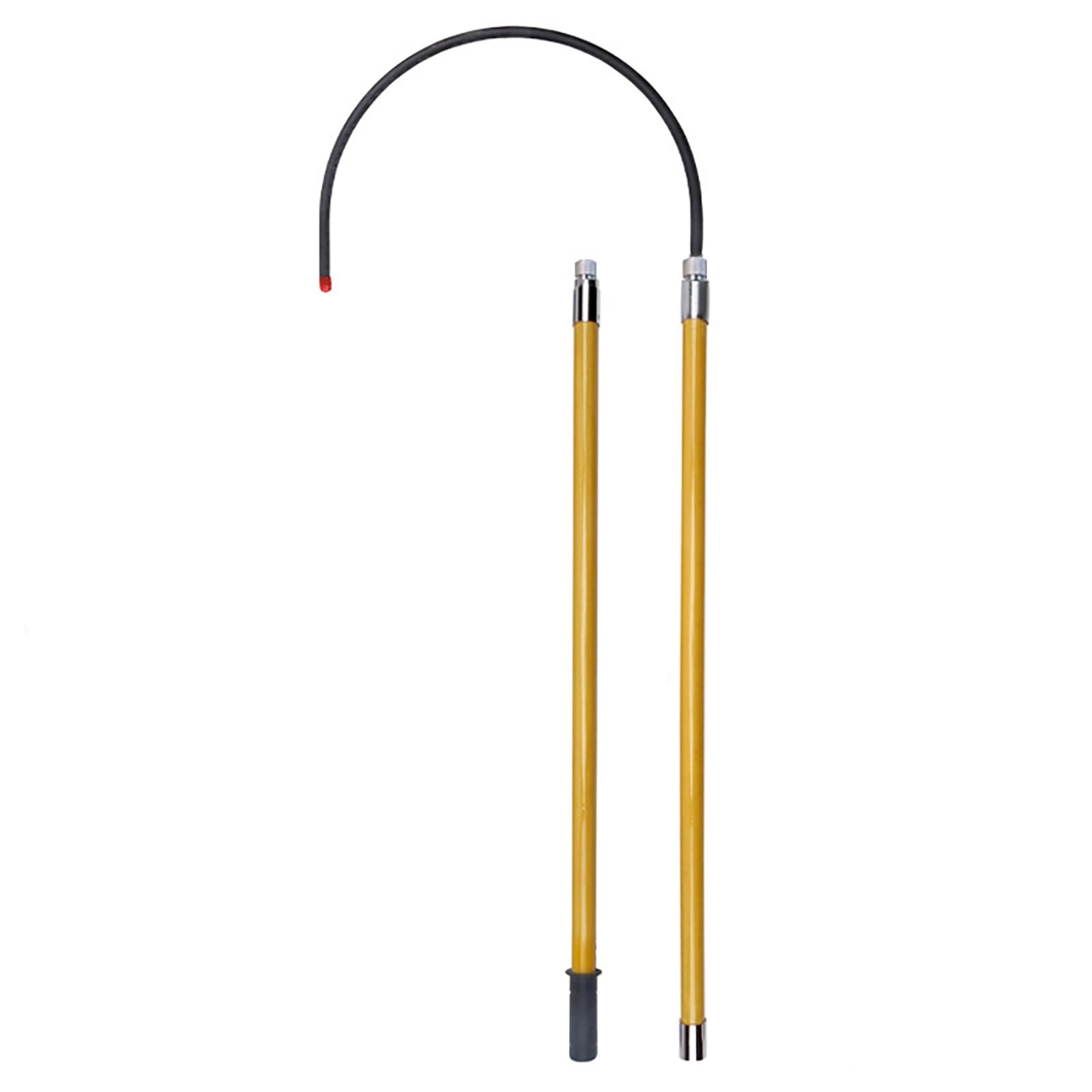 HYQOUKLR Telescopic Insulated Rescue Hook, High Voltage Insulated Rescue Hook Multicolor Multiple Sizes(Yellow,3m/9.8ft)
