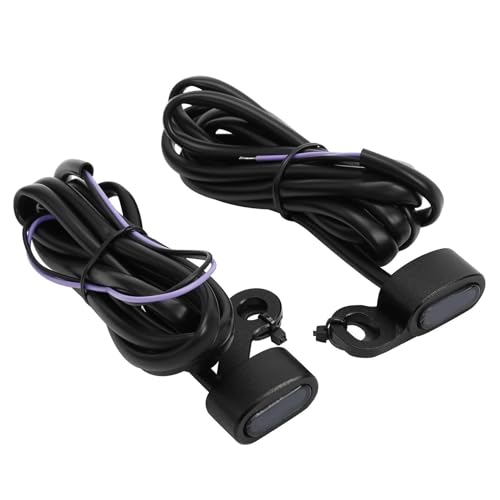 Clignotants de guidon Harley Softail 2000-2014 noirs pour moto Custom