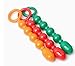 Colorful Graduated Bead Stick Bath Items – Smooth Flexible Design with Ring Handle