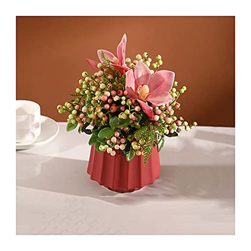 Fleurs Artificielles Fleur artificielle Fruit Lucky Holly Fruit Fruit Salon Décoration Simulation Fleur Berry Acacia Bean Porche Faux Fleur Blueberry Décoration Fausse Fleur Décor ( Color : Pink ) Cover