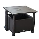 Abba Patio 60 lbs Patio Umbrella Stands & Bases Umbrella Side Table Sand Filled Patio Table with...