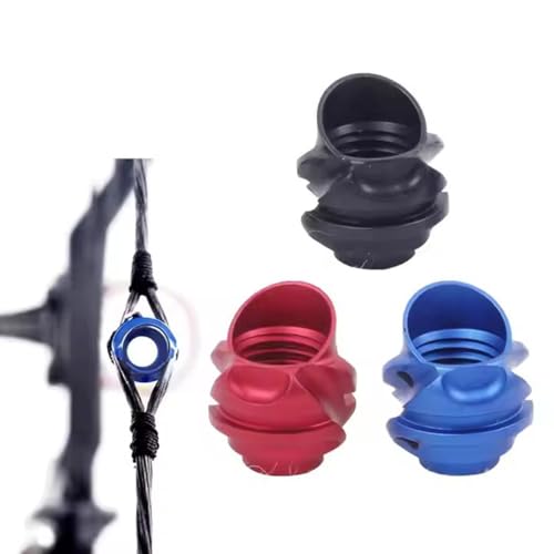 FUNTRESS 37/45 Degree Angle Aluminium Compound Bow String Peep Hole Focus on Shooting Sight (Blue 37 Degree)
