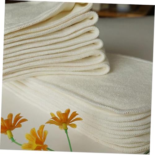 Insert lavable pour bébé couche réutilisable en polyester beige VICASKY - Lot de 6 - 3