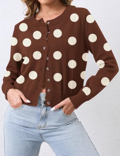 Image of Ziesexy Womens 2026 Leopard Cardigan Cropped Button Up Sweater