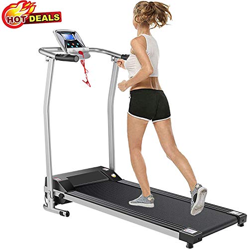 Folding Treadmill Electric Motorized Power Walking Jogging Running Exercise Fitness Machine Trainer Equipment