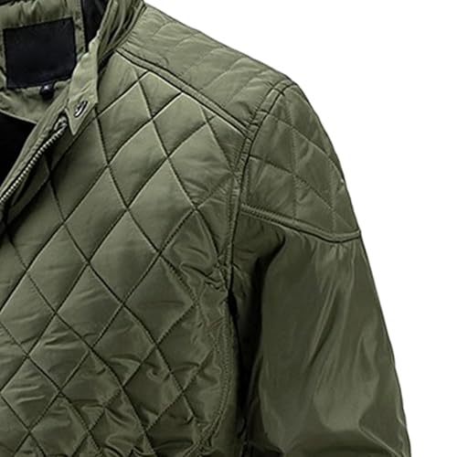 Blouson aviateur matelassé diamant coupe-vent col montant