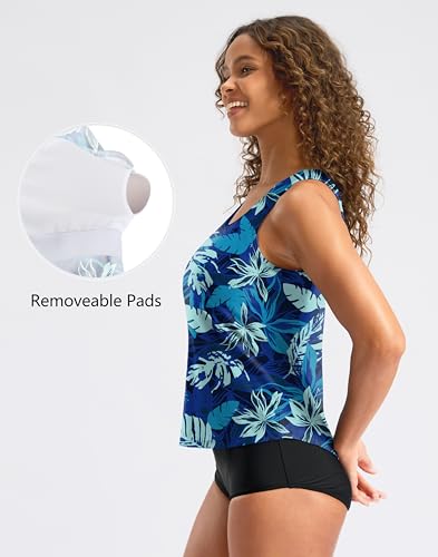 Image of G Gradual Tankini Tops for Women High Neck Swimsuits Swim Top Modest Bathing Suit Swimwear Tank Top only No Bottom