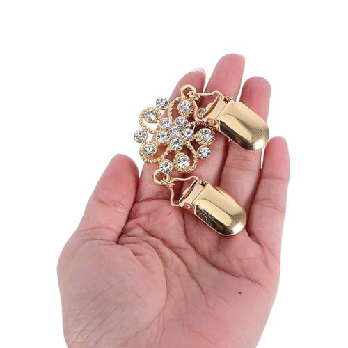 Image of 4PCS Cinch Clip for Shirt, Golden Brooch for Women, Cloth Adjustable Clip, Dress Clip for Adjusting, Sweater Clips Cinch Clips